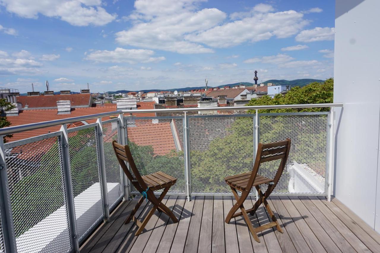 Appartamento Augartenblick Penthauscombo 15/16 - Blick Zum Riesenrad Vienna Esterno foto