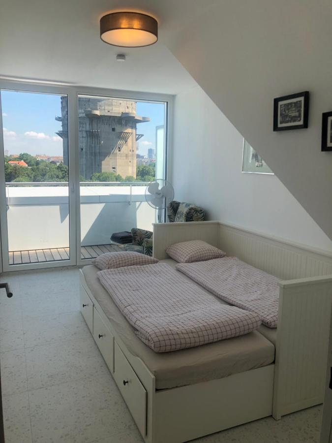 Appartamento Augartenblick Penthauscombo 15/16 - Blick Zum Riesenrad Vienna Esterno foto